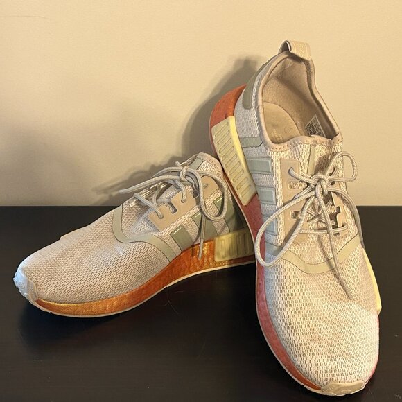 Mens ADIDAS Swift Run RMD R1 Sz 10.5 Orange & Beige Athletic Running Sneakers - Picture 1 of 8